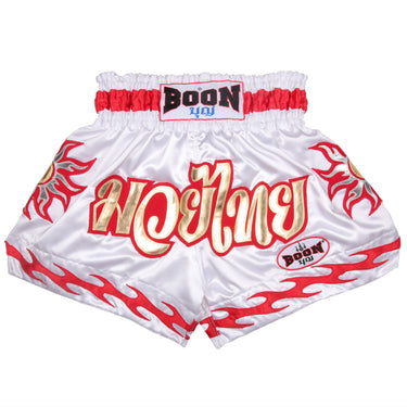 MT27 Muay Thai Shorts WHITE SUN - BOON Sport